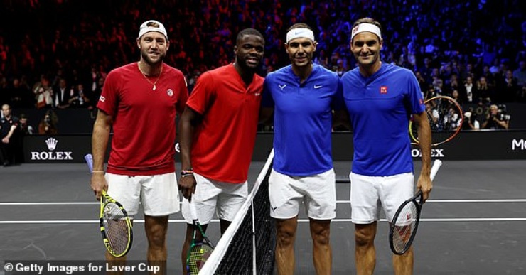 Đối thủ của Federer- Nadal là cặp đôi đến từ đội Thế giới, Frances Tiafoe - Jack Sock