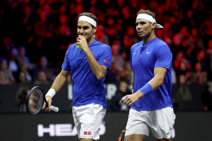 Federer khóc như mưa sau trận đấu giã từ tennis, Nadal cũng rơi lệ - 12