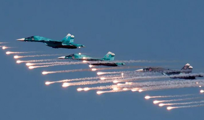 Máy bay quân sự Nga tham gia một cuộc diễn tập. Ảnh: GettyImages