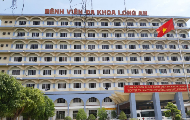 Bệnh viện Đa khoa Long An - nơi bị nhóm côn đồ xông vào gây rối