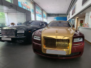 Tin tức ô tô - Sau phiên đấu giá &quot;trừ nợ&quot;, Rolls-Royce Ghost mạ vàng của cựu chủ tịch FLC đã lộ diện