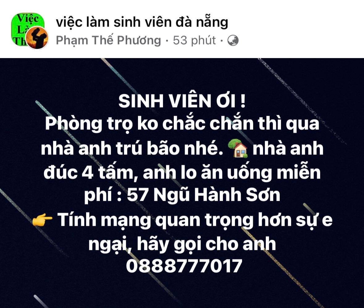 Hành động cực đẹp của người dân Đà Nẵng trước khi siêu bão số 4 Noru ập vào - 1