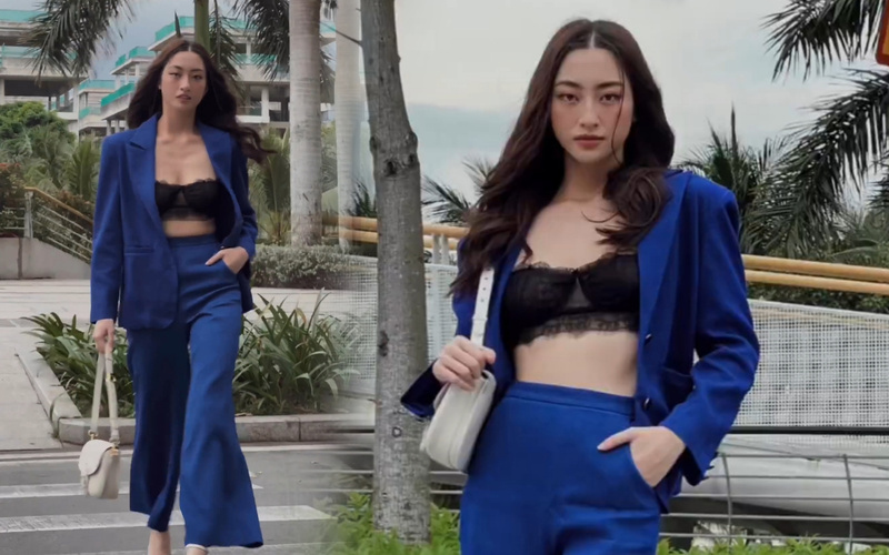 Lương Thùy Linh, Kỳ Duyên mix áo bra với blazer sành điệu - 3