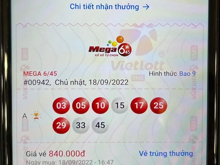 Chơi xổ số qua điện thoại, một thuê bao Viettel trúng hơn 43 tỉ đồng