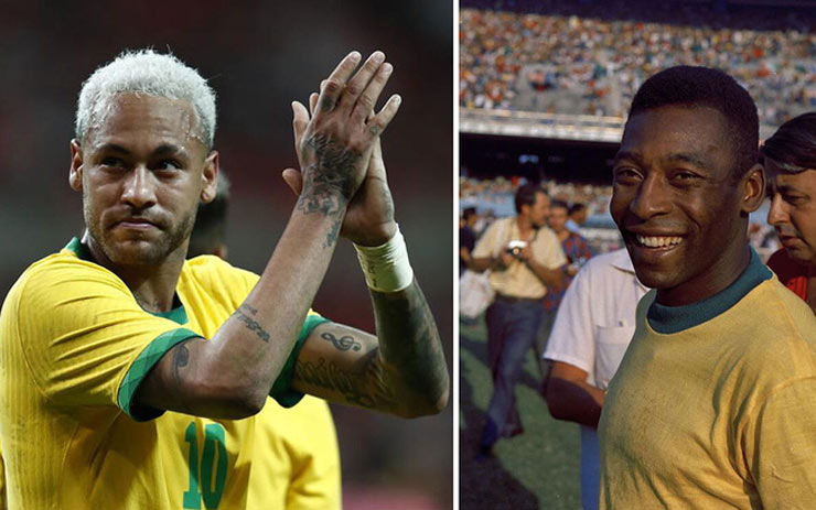 Neymar áp sát kỷ lục 77 bàn của "Vua bóng đá" Pele ở ĐT Brazil