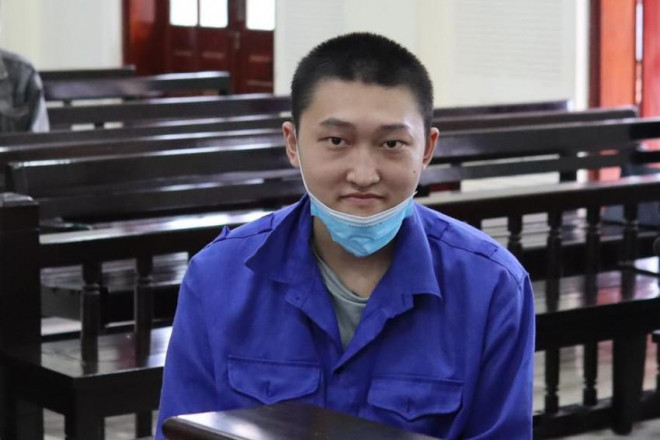 Bị cáo Lang Kim Thế Vinh tại phiên tòa sơ thẩm