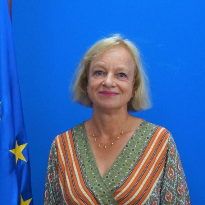 Đại sứ EU ở Nicaragua - bà Bettina Muscheidt. Ảnh: SPUTNIK