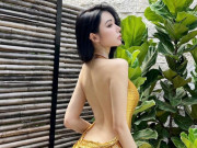 Thời trang - Mẫu Trung Quốc diện &quot;váy dát vàng&quot; khoe dáng đồng hồ cát