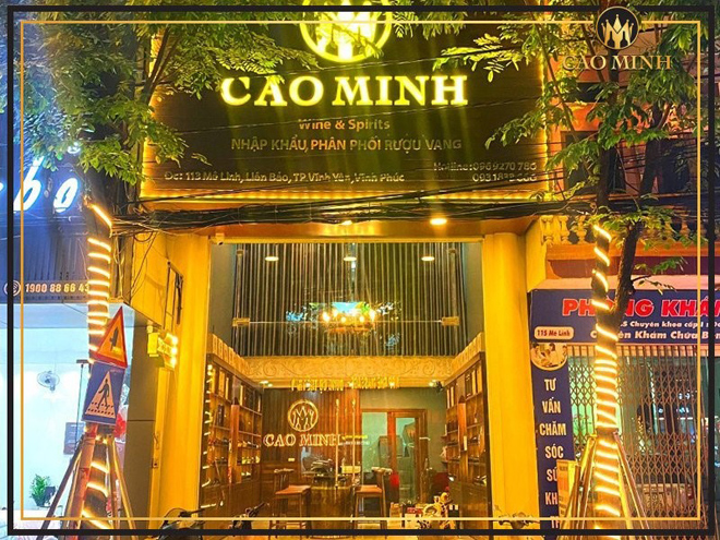 Showroom Cao Minh tại địa chỉ 113 đường Mê Linh, TP Vĩnh Yên, Vĩnh Phúc.