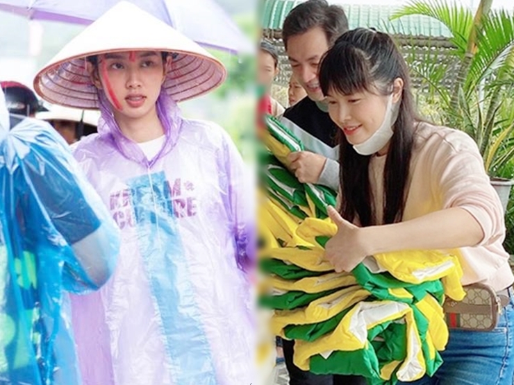 Thùy Tiên, ”nữ đại gia Quận 7” và loạt sao Việt lên tiếng khi bị chỉ trích vì làm từ thiện miền Trung
