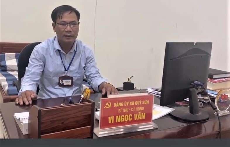 Bí thư Đảng ủy xã Quý Sơn Vi Ngọc Văn