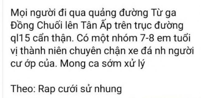 Mạng xã hội lan truyền thông tin vụ "chặn xe cướp của" gây xôn xao ở Quảng Bình