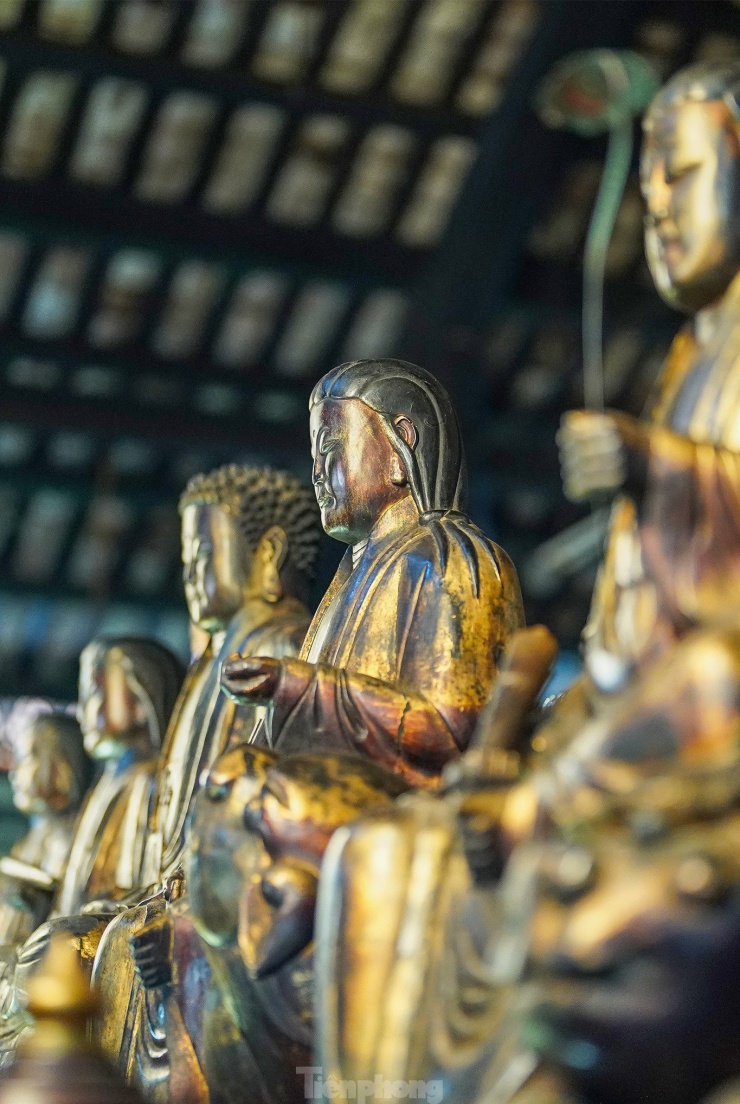 Độc đáo các pho tượng dát vàng trong ngôi chùa gần 300 tuổi ở TPHCM - 11