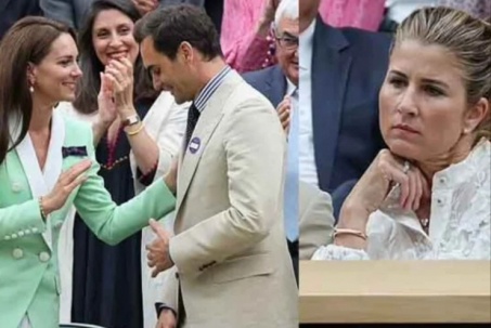 Federer được chào đón nồng nhiệt, "bà xã" Mirka trông ủ rũ ở Wimbledon