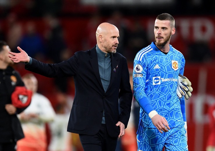 HLV Ten Hag tri ân De Gea