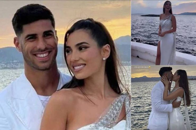 Chú rể Marco Asensio và cô dâu Sandra Garal làm lễ cưới hạnh phúc ở Mallorca