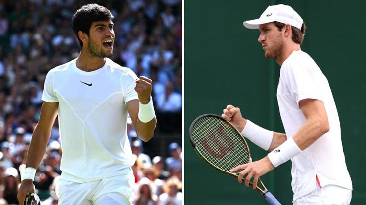 Carlos Alcaraz đang chơi rất vào phom ở Wimbledon sẽ gặp lại đối thủ Nicolas Jarry