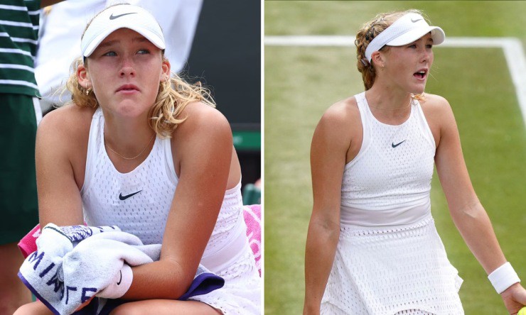 Andreeva bật khóc sau khi dừng bước ở vòng 4 Wimbledon