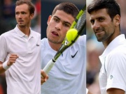 Thể thao - Djokovic và Alcaraz khiến Medvedev &quot;tan mộng&quot; lên số 1 (Bảng xếp hạng tennis 10/7)