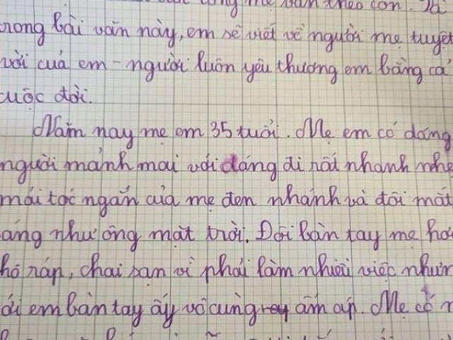 Bài văn cậu bé viết tặng người mẹ bệnh tật khiến cộng đồng mạng cay mắt