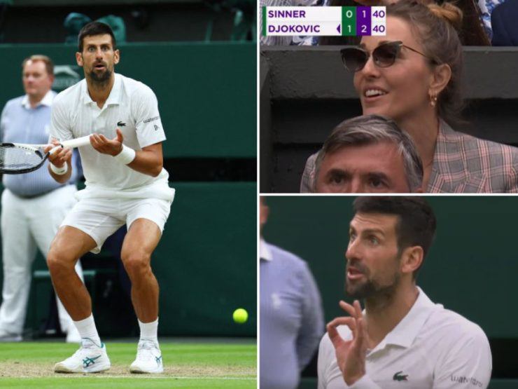 Djokovic bị phạt ở trận bán kết với Sinner