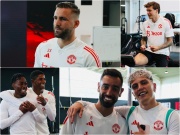 Bóng đá - Dàn sao MU trở lại tập luyện: Luke Shaw - Mount bảnh bao, Fernandes tươi rói