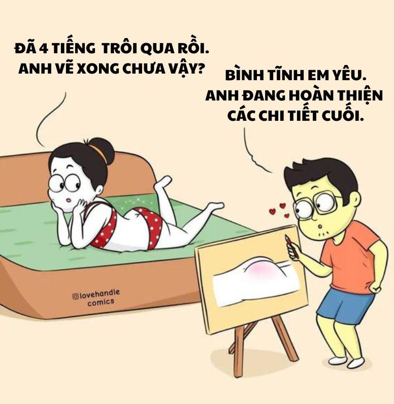 Khi các ông chồng trổ tài vẽ chân dung vợ - 1