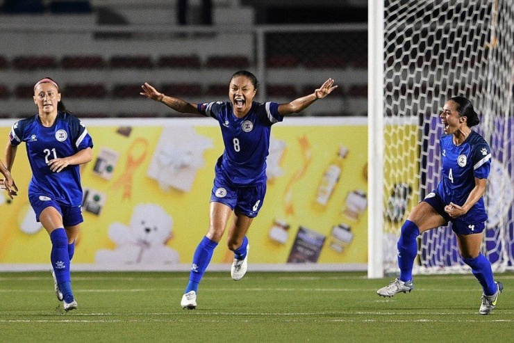 Ngoại binh Bolden nhập tịch của tuyển nữ Philippines đặt mục tiêu giành một trong hai vé vào sâu World Cup 2023. Ảnh: AN.