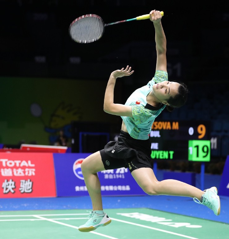 Thùy Linh lên hạng 23 đơn nữ thế giới. Ảnh BWF