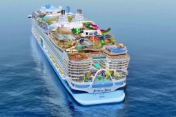 Icon of the Seas: Tàu du lịch lớn nhất thế giới như công viên nước cạnh khách sạn 5 sao