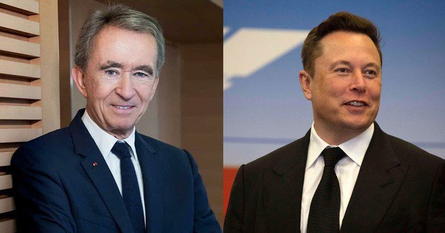 Elon Musk tranh vị trí người giàu nhất thế giới với tỷ phú thời trang Bernard Arnault.