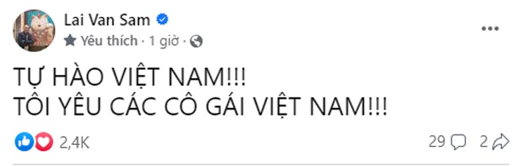 MC Lại Văn Sâm bày tỏ niềm tự hào về các cô gái của đội tuyển nữ Việt Nam