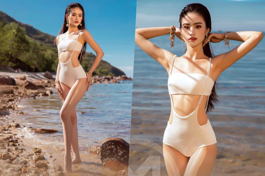 Cô gái ở Bắc Giang được dự đoán Người đẹp biển Miss World Vietnam vì hình thể gợi cảm - 4