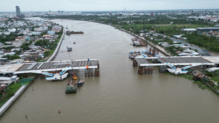 Cận cảnh cây cầu gần 800 tỷ đồng sắp hợp long qua sông Cần Thơ - 4
