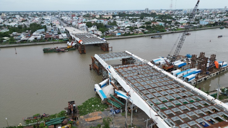 Cận cảnh cây cầu gần 800 tỷ đồng sắp hợp long qua sông Cần Thơ - 3