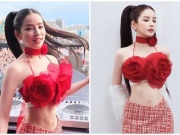 Bạn trẻ - Cuộc sống - Hiếm khi mặc hở bạo, hot girl làng DJ tiện thể khoe vòng eo