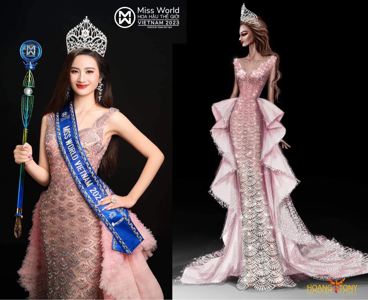 Sự thật về chiếc váy của tân Miss World Vietnam - 5