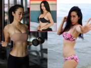 Thể thao - Mỹ nhân thể hình U45 diện bikini khoe &quot;đường cong&quot; hấp dẫn