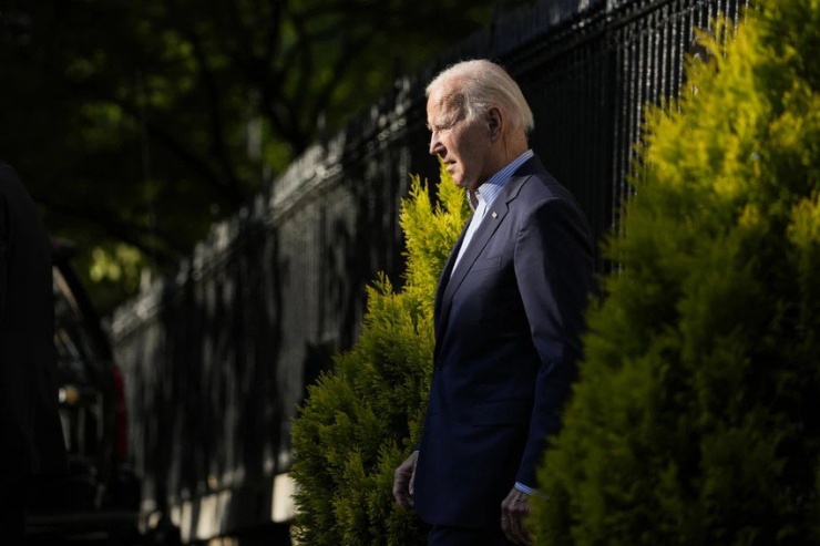 Tổng thống Mỹ Joe Biden tại nhà thờ Holy Trinity ở khu phố Georgetown, thủ đô Washington D.C (Mỹ) ngày 22-7. Ảnh: NBC NEWS