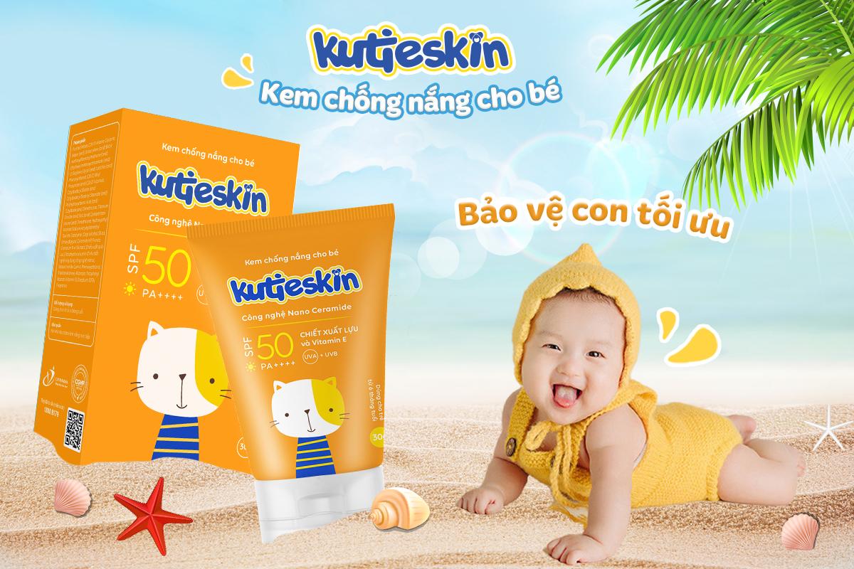 Kem chống nắng Kutieskin bảo vệ da bé vượt trội - 1