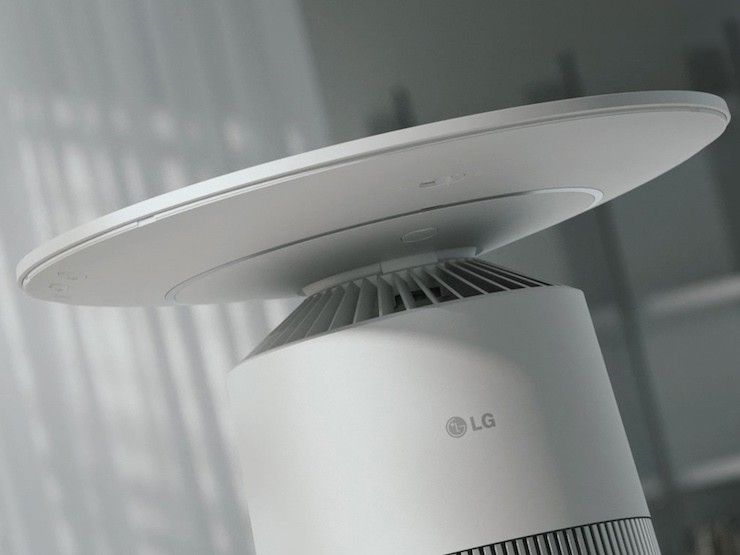 LG ra mắt máy lọc không khí có mặt bàn kiêm sạc không dây - 1