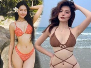 Bạn trẻ - Cuộc sống - Bạn gái cầu thủ Văn Hậu, Minh Bình đẹp quyến rũ với bikini