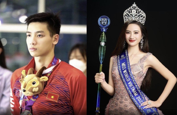 Kim Sơn (trái) vướng vào lùm xùm sau khi chỉ trích phát ngôn của hoa hậu Ý Nhi (phải). Ảnh chia sẻ trên Facebook nhân vật