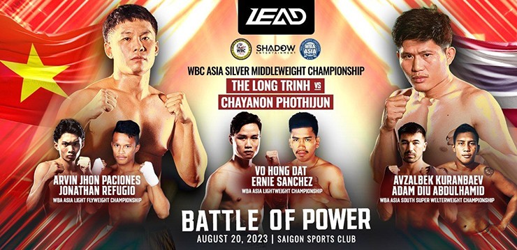 2 võ sĩ Việt Nam tranh đai chuyên nghiệp tại sự kiện Boxing LEAD Battle of Power