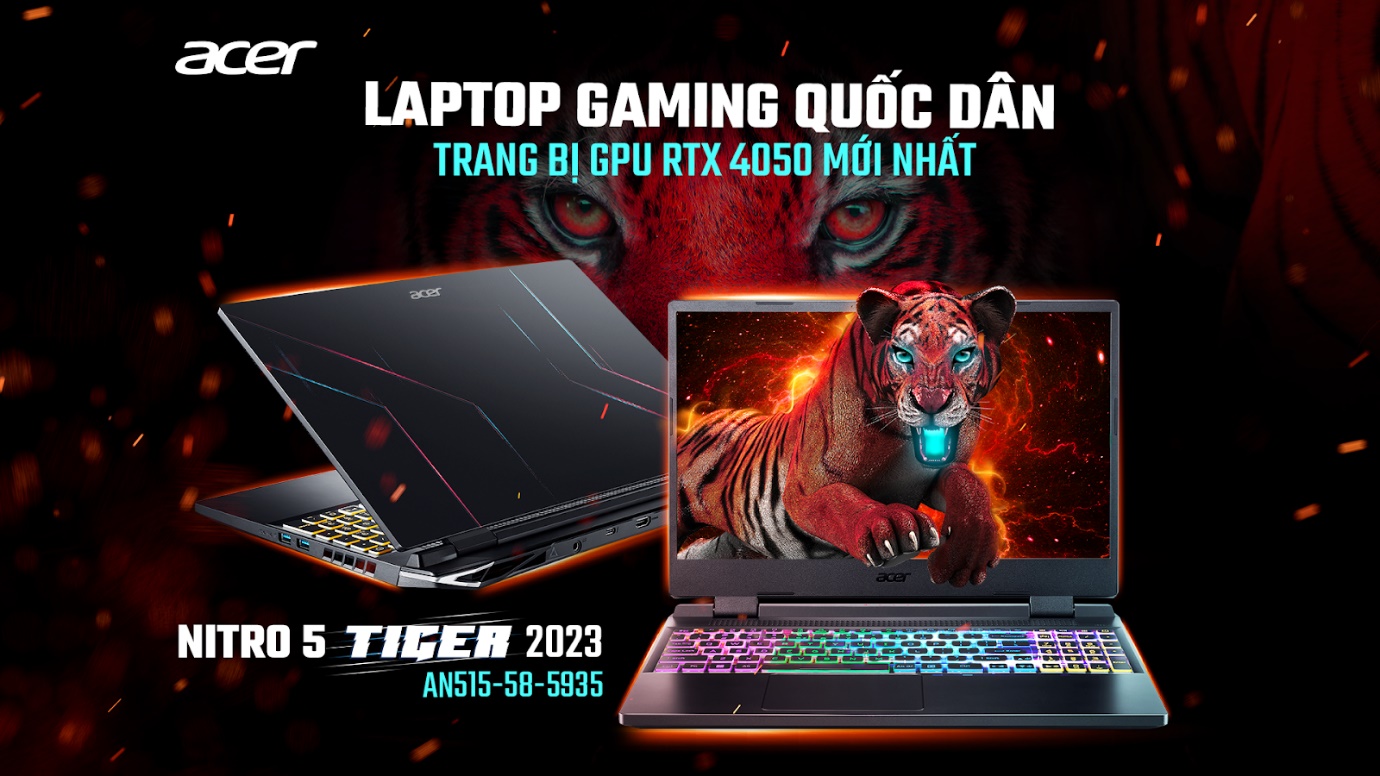 Laptop Gaming Quốc Dân Acer Nitro 5 Tiger 2023: Trang Bị Card RTX 4050 Mới Nhất - 1