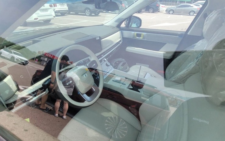 Ảnh thực thực tế không gian nội thất của mẫu xe Hyundai SantaFe thế hệ mới