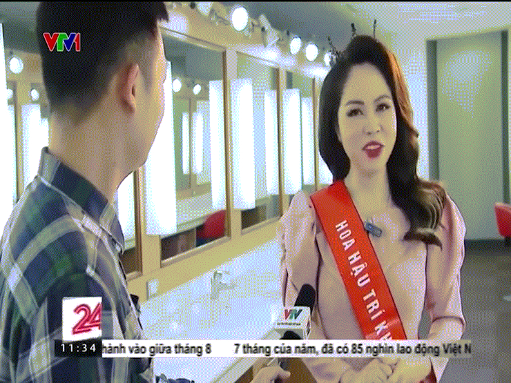 Màn phỏng vấn Hoa hậu trí khôn Việt Nam "có 1-0-2" trên sóng quốc gia
