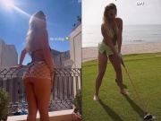 Thể thao - Mỹ nhân diện bikini chơi golf, người đẹp bóng chuyền đăng ảnh váy lưới ngắn