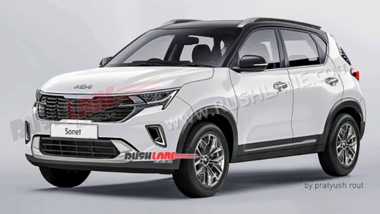 KIA Sonet 2024 chạy thử trên phố với ngoại hình nhiều điểm mới - 5