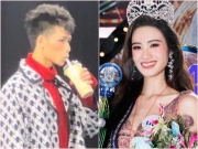 Đời sống Showbiz - Bị nghi &quot;cà khịa&quot; hoa hậu Ý Nhi, kình ngư Kim Sơn nói rõ lý do vừa catwalk vừa uống trà sữa